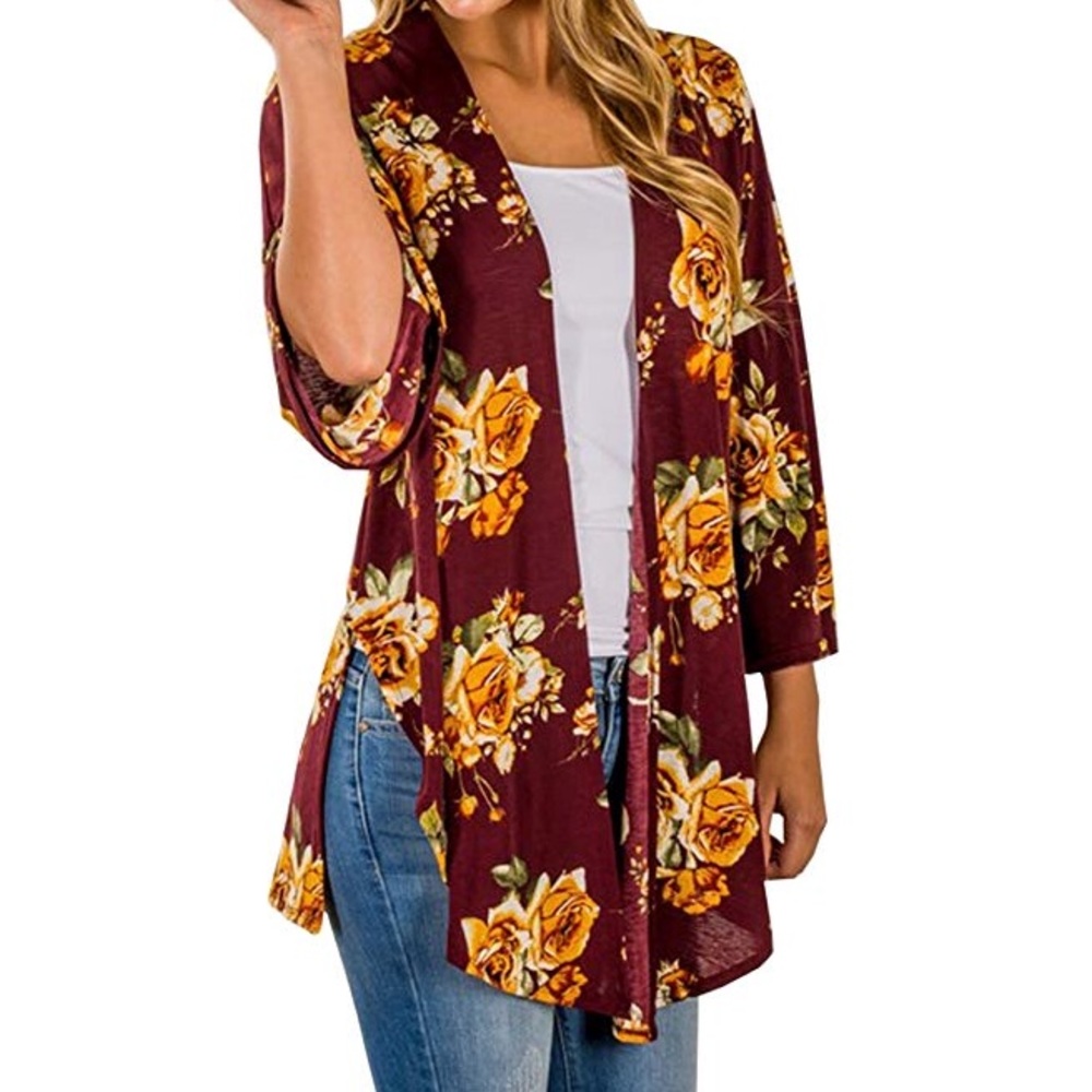 🍁AUTUMN Womens Fall Cardigan Kimono🍁